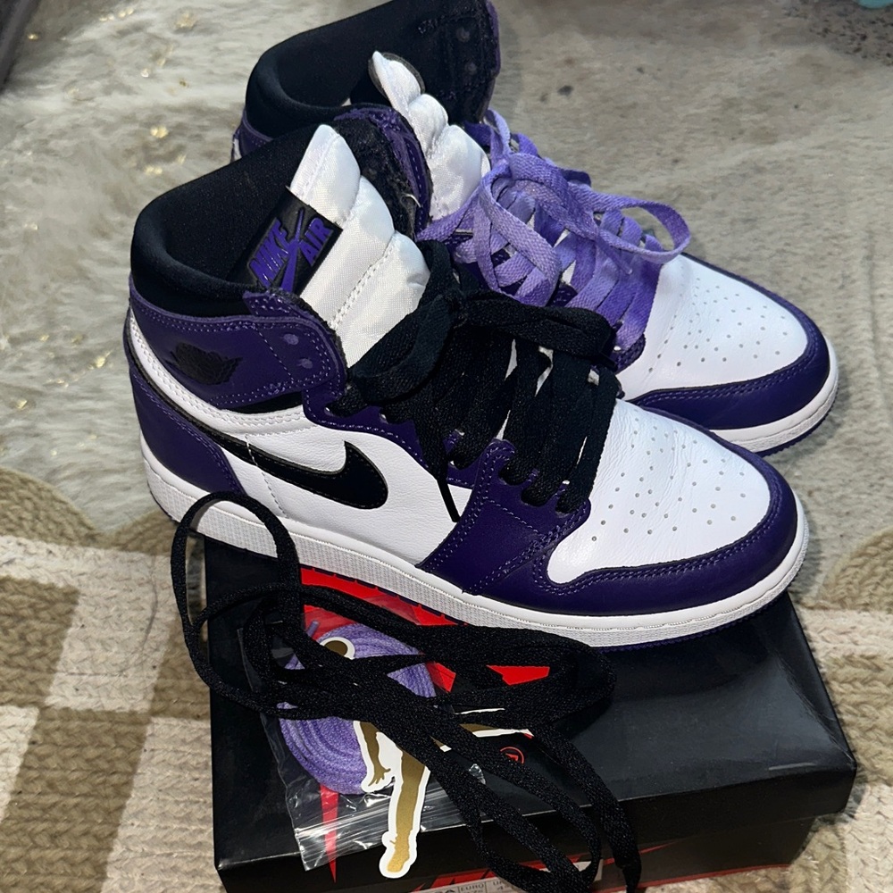 Nike Air Jordan 1 High Court Purple Black White